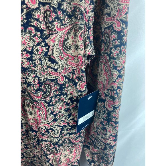 NWT Lucky Brand Paisley 1/4 button down shirt - Picture 4 of 6